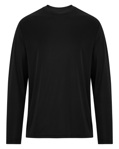 ATC ATC3715 Essential Performance Long Sleeve Tee in Black - Custom Printing Available