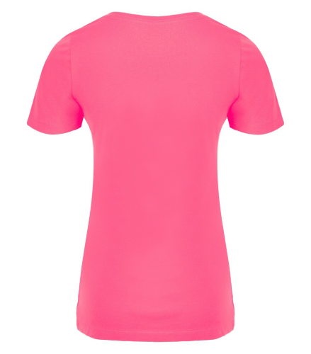Ladies Super Soft Ring Spun Cotton V-Neck T-Shirt back Thumb Image