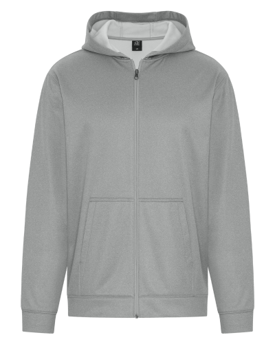 ATC ATCF2110 Essential Performance Full Zip Hoodie in Athletic Grey - Custom Printing Available