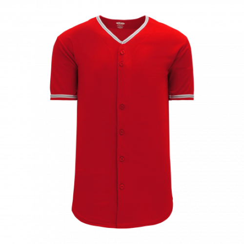 FULL BUTTON BASEBALL JERSEYS front Thumb Image