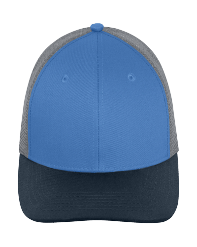 ATC C1318TRI Everyday Tri-Colour Snapback Trucker Cap in Jasper Blue/Dark Navy/Grey - Custom Printing Available