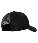 ATC C1342 Everyday Cotton Twill 5-Panel Trucker Cap - Black/Black Back Thumbnail | Custom Apparel Canada