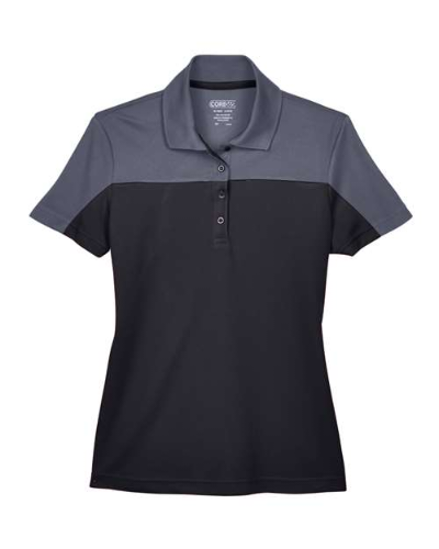 CORE365 CE101W Women's Balance Colorblock Performance Piqué Polo by Core365