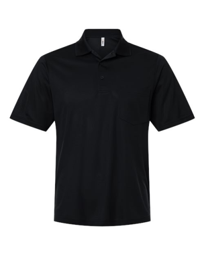 Core365 CE108P Men's Nova Performance Pique Pocket Polo in Black - Custom Printing Available