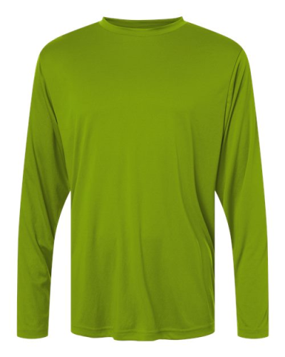 Core365 CE10L Unisex Capital Long Sleeve Performance T-Shirt in Acid Green - Custom Printing Available