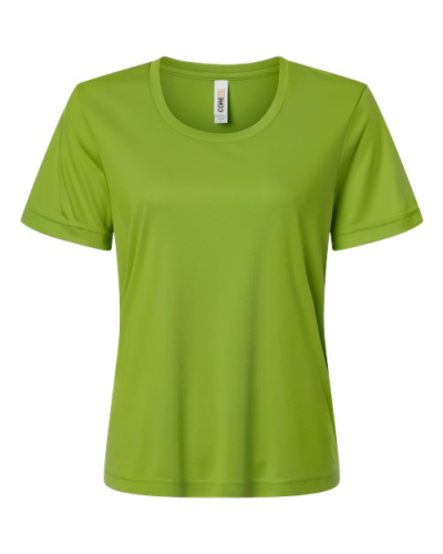 Core365 CE10W Women's Capital Performance T-Shirt in Acid Green - Custom Printing Available