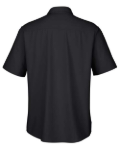 CORE365 CE510 Men's Ultra UVP® Marina Shirt - Black Back Thumbnail | Custom Apparel Canada