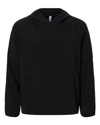 Core365 CE520L Men's UltraUVP Shoreline Long Sleeve Hooded Pullover in Black - Custom Printing Available