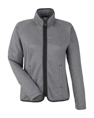 CORE365 CE72W Women's Venture Heathered Stripe Full-Zip Jacket