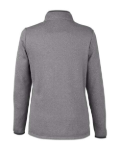 WOMEN'S CORE365 CE73W Venture Heathered Stripe Quarter-Zip Pullover - Black/ White Back Thumbnail | Custom Apparel Canada