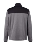 CORE365 CE74 Men's Venture Heathered Stripe Hybrid Jacket Back Thumbnail | Custom Apparel Canada