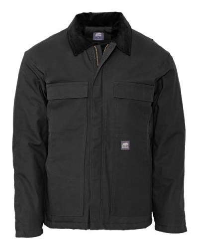 Berne Apparel CH416 Men's Heritage Chore Coat in Black - Custom Printing Available