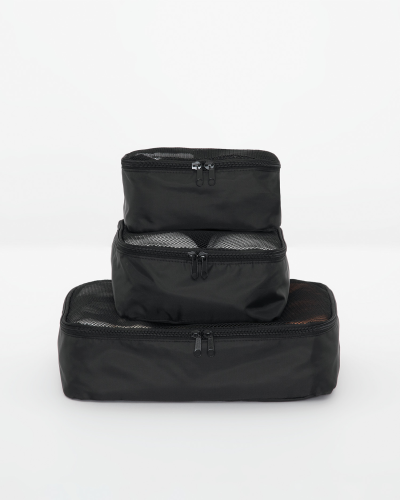 Coal Harbour CHBC1109 Boardroom 3-Piece Packing Cube Set in Black - Custom Printing Available