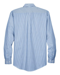 Men's Crown Collection® Banker Stripe Woven Dress Shirt Back Thumbnail | Custom Apparel Canada