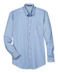 Men's Crown Collection® Banker Stripe Woven Dress Shirt Front Thumbnail | Custom Apparel Canada