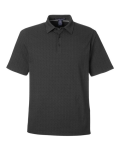 Men's Crownlux Performance® Geo Polo Front Thumbnail | Custom Apparel Canada