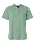 Women's Seaton Pebble Textured Polo Front Thumbnail | Custom Apparel Canada