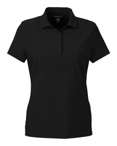 Devon & Jones DG110W Women's CrownLux Performance® Windsor Welded Polo in Black - Custom Printing Available