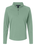 Women's Seaton Pebble Textured Quarter-Zip Pullover Front Thumbnail | Custom Apparel Canada