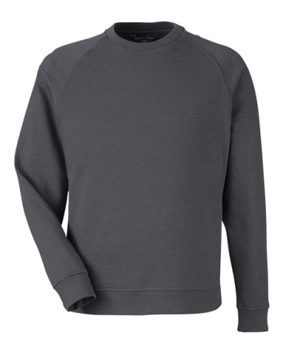 Devon & Jones DG482 Men's New Classics® Charleston Pullover in Black Melange - Custom Printing Available