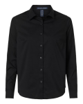 Women's CrownLux Performance® Spencer Poplin Dress Shirt Front Thumbnail | Custom Apparel Canada