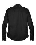 WOMEN'S Crown Collection® Solid Stretch Twill Woven Dress Shirt Back Thumbnail | Custom Apparel Canada