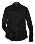 Women's Crown Collection® Solid Stretch Twill Woven Dress Shirt Front Thumbnail | Custom Apparel Canada