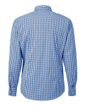 Men's CrownLux Performance® Gingham Dress Shirt Back Thumbnail | Custom Apparel Canada