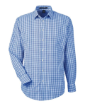 Men's CrownLux Performance® Gingham Dress Shirt Front Thumbnail | Custom Apparel Canada
