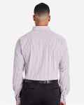 Men's CrownLux Performance® Micro Windowpane Woven Dress Shirt Back Thumbnail | Custom Apparel Canada