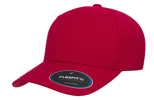 Flexfit F06110 F06110 - Flexfit Nu Adjustable Cap in Red - Custom Printing Available