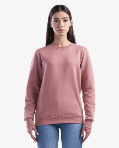 Jerico JR01 Jerico 01 Crewneck Sweatshirt  in Dusty Rose - Custom Printing Available