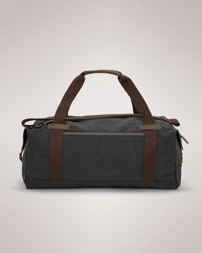 KOI KOI1044 Canvas Duffel. 35L in Faded Black - Custom Printing Available