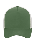 Matte 5-Panel Trucker Cap Front Thumbnail | Custom Apparel Canada