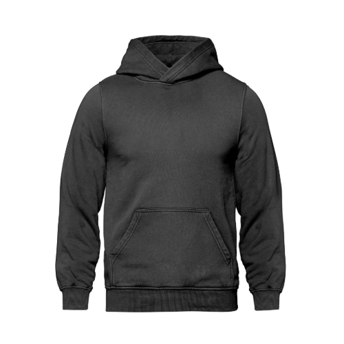 Canada Sportswear L00450 CSW L00450 - WEEKENDER - Vintage Wash Pullover Hooded Sweatshirt - Vintage Mushroom in Vintage Charcoal - Custom Printing Available