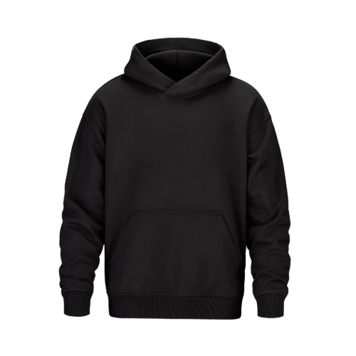 Canada Sportswear L00580 CSW L00580 - Forge - HEAVY Pullover Hooded Sweatshirt 440GSM - Black in Black - Custom Printing Available