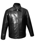 Men's Leather Jacket Front Thumbnail | Custom Apparel Canada