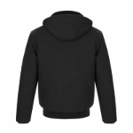 L00910 - Big Red - Cotton Canvas Bomber Jacket w/ Detachable Hood Back Thumbnail | Custom Apparel Canada