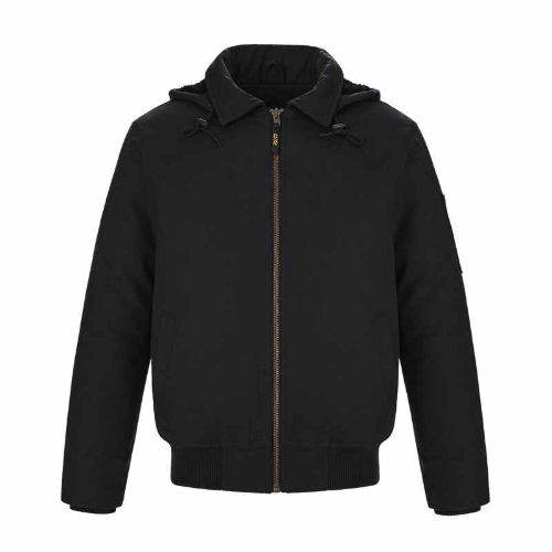 L00910 - Big Red - Cotton Canvas Bomber Jacket w/ Detachable Hood by ATC