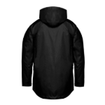 CSW L01125 RAINIER - Full Length Raincoat with Detachable Hood - Black Back Thumbnail | Custom Apparel Canada