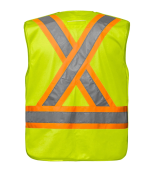 L01145 - Vanguard - Tricot Hi-Vis 5 Point Tear-Away Vest - Dual Sized Back Thumbnail | Custom Apparel Canada