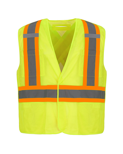 Sentinel Mesh Hi-Vis 5 Point Tear-away Vest Dual Sized by Canada Sportswear