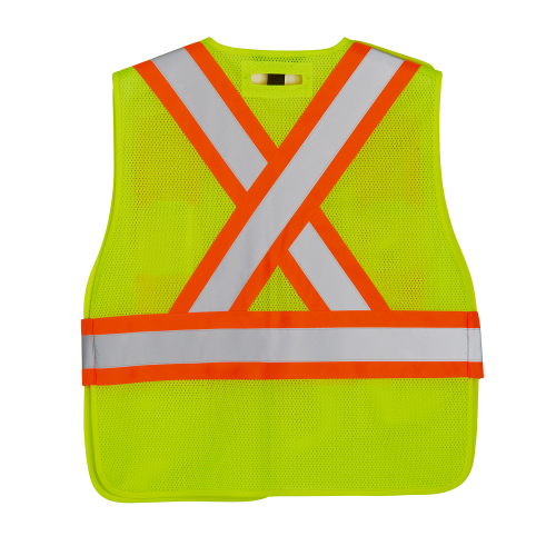 One Size Hi-Vis Safety Vest back Thumb Image