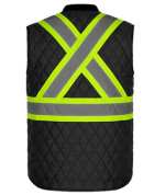 L01225 - Mack - Hi-Vis Quilted Vest Back Thumbnail | Custom Apparel Canada