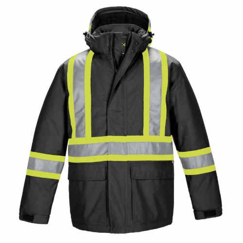 L01250 - Armour - Hi-Vis Insulated Parka w/ Detachable Hood by ATC