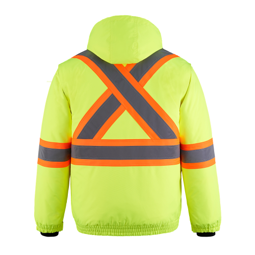 3 in 1 Hi-Vis Bomber Jacket back Thumb Image