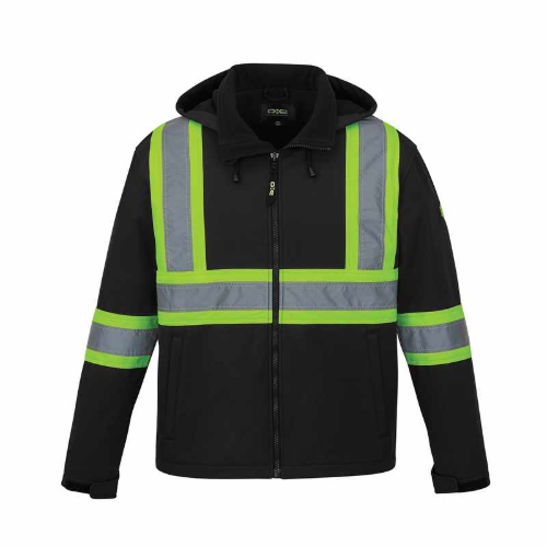 L01305 - Shield - Hi-Vis Softshell Jacket w/ Detachable Hood by ATC