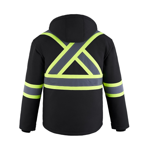 Hi-Vis Insulated Softshell Jacket back Thumb Image