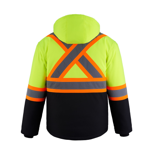 Hi-Vis Insulated Softshell Jacket back Thumb Image