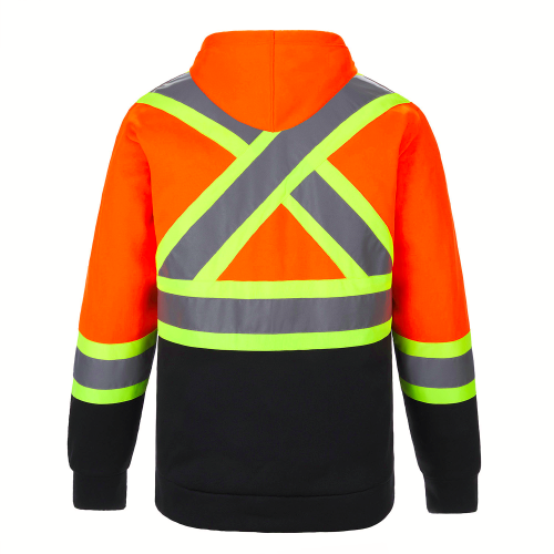 Hi-Vis Polyester Pullover Hoodie back Thumb Image